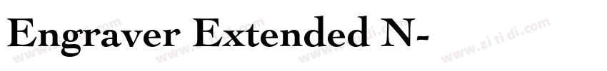 Engraver Extended N字体转换